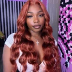 Tinashe hair glueless reddish brown lace wig (2)