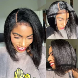 Tinashe hair kinky straight bob wig 1