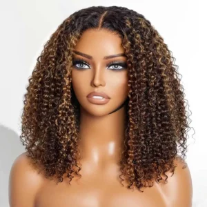 Tinashe hair highlight 1b30 curly bob wig 1