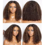 Tinashe hair highlight 1b30 curly bob wig 2