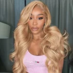 Tinashe hair ash blonde body wave wig (4)