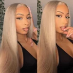 Tinashe hair ash blonde lace wig