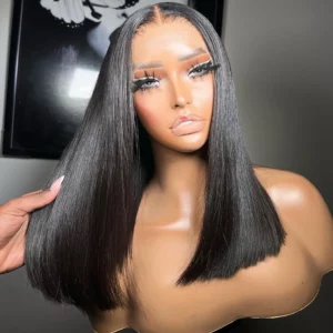 Tinashe hair blunt cut glueless straight wig (2)