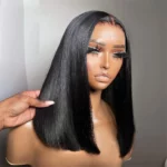Tinashe hair blunt cut straight wig (5)