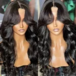 Tinashe hair curtain bangs body wave lace wig (1)
