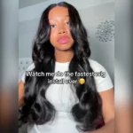 Tinashe hair curtain bangs glueless wig