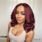 Tinashe hair glueless 99j loose wave bob wig (1)