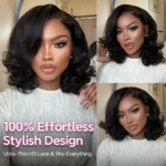 Tinashe hair loose body wave short wig