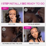 Tinashe hair loose body wave short wig details