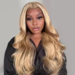 Tinashe hair highlight blonde body wave wig 1