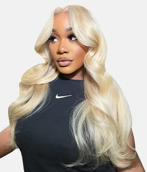 Blonde color wig