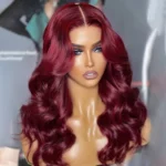 Tinashe hair 99j body wave wig with curtain bangs (6)