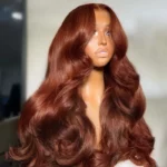 Tinashe hair copper brown glueless wig (1)