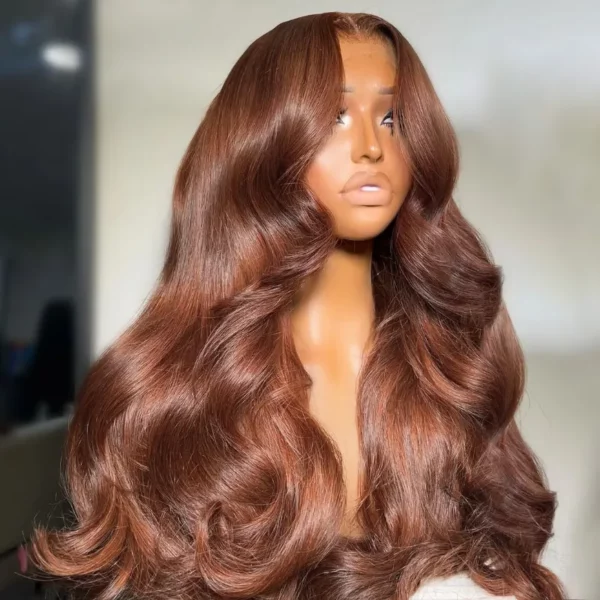 Tinashe hair glueless copper brown lace wig (4)