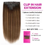 Tinashe hair highlight straight clip in hair extensions (1)