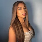 Tinashe hair highlight straight clip in hair extensions (5)