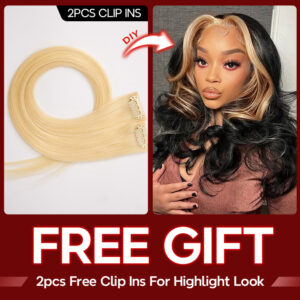 2pcs clip ins