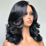 Layered cut loose wave short wig (4)