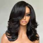 Layered cut loose wave short wig (5)