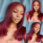 Tinashe hair 99j layered cut straight wig (2)