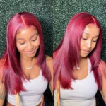 Tinashe hair 99j layered cut straight wig (3)