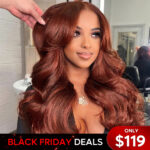 Tinashe hair curtain bangs body wave wig