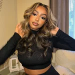 Tinashe hair curtain bangs layered cut highlight wig (5)