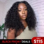 Tinashe hair glueless deep curly short wig