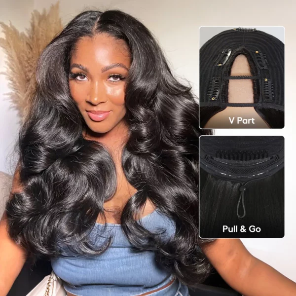 Tinashe hair Yaki Loose V part wig 3