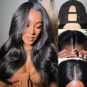 Tinashe hair layered cut loose body wave short u part wig (1)