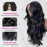 Tinashe hair yaki loose wave V part wig (4)
