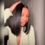 Tinashe hair Yaki straight bob wig1