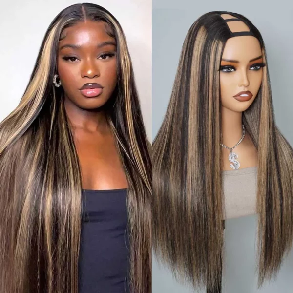 Tinashe hair highlight 1b-22 u part wig (3)