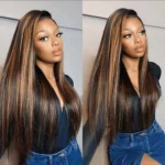 Tinashe hair highlight brown u part wig (6)