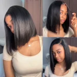 Tinashe hair yaki straight bob wigs