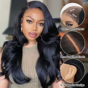 tinashe hair glueless 9x6 body wave wig