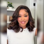 Tinashe hair highlight brown layered cut wig 1