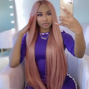 Tinashe hair ash pink straight wig (1)