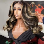 Tinashe hair balayage highlight body wave wig shoulder length (2)