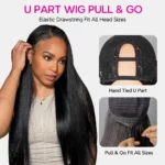 Tinashe hair yaki straight u part wig