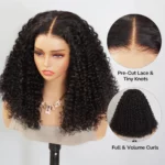 Tinashe hair curly high density wig middle length (7)