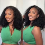 Tinashe hair kinky curly half wig
