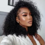 Tinashe hair kinky curly half wig