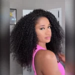 Tinashe hair kinky curly half wig 2