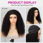 Tinashe hair kinky curly half wig (6)