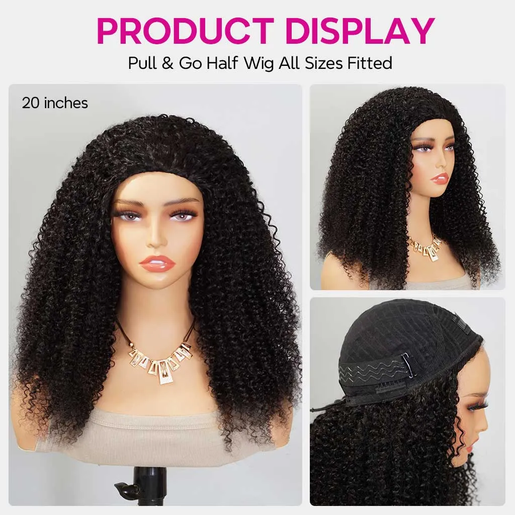 Tinashe hair kinky curly half wig (6)