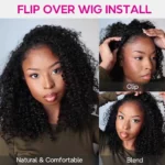 Tinashe hair kinky curly half wig (7)