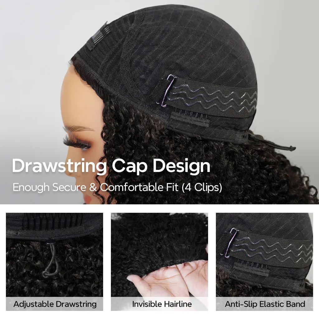Tinashe hair kinky curly half wig details (2)