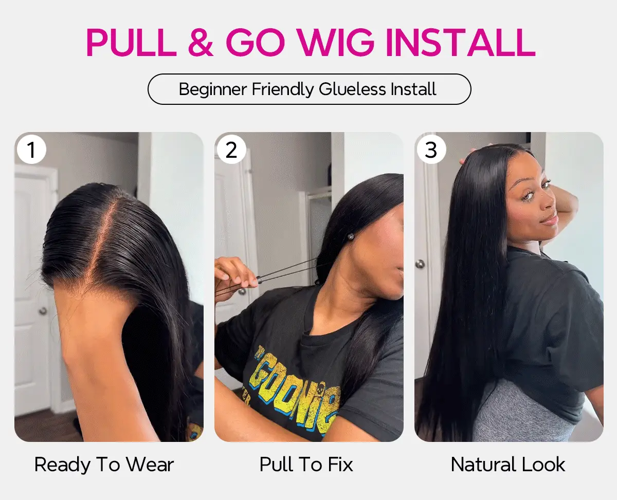 Tinashe hair pull and go wig details