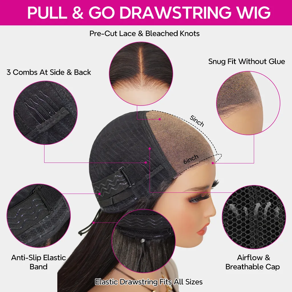 Tinashe hair pull & go drawstring wig details (4)